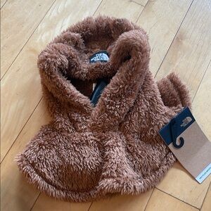 The North Face Brown Fuzzy Hat Cozy Sherpa